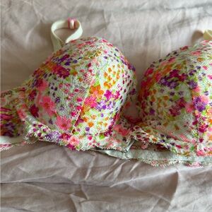 Dream Angels Floral Lace Underwire Bra in Multi-Color by